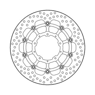 Moto-Master Halo series floating brake rotor