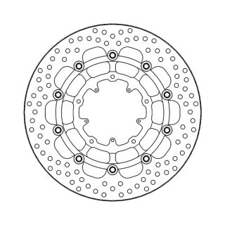 Moto-Master Halo series floating brake rotor