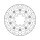 Moto-Master Halo series floating brake rotor