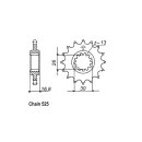 JT Front Sprocket 1370.15
