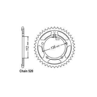 JT rear sprocket 1316.43