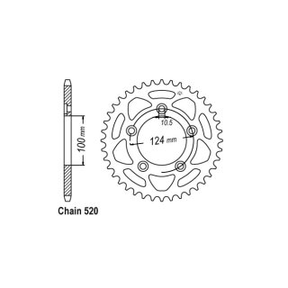 JT rear sprocket 746.46