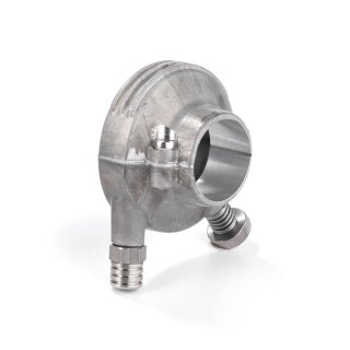 K-Tech 1â€ Deluxe throttle housing. Raw aluminum