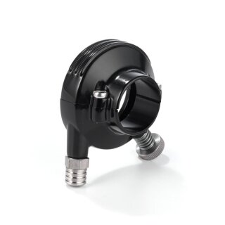 K-Tech 1â€ Deluxe throttle housing. Black anodized aluminum