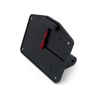 CPV Dyna shock mount license plate bracket kit EU. Black