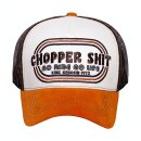King Kerosin Chopper Shit trucker cap white/orange