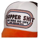 King Kerosin Chopper Shit trucker cap white/orange