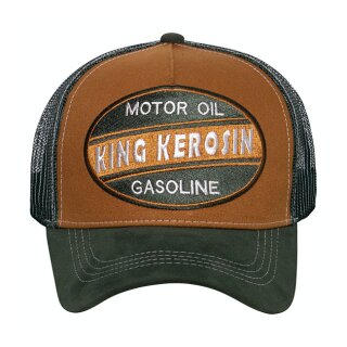 King Kerosin Motor Oil Gasoline trucker cap brown/green