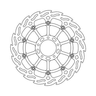 Moto-Master Flame series floating brake rotor