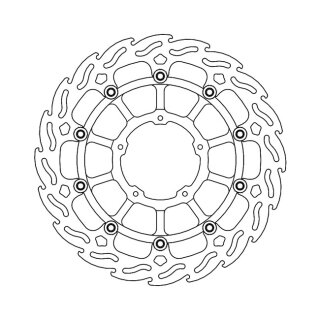 Moto-Master Flame series floating brake rotor