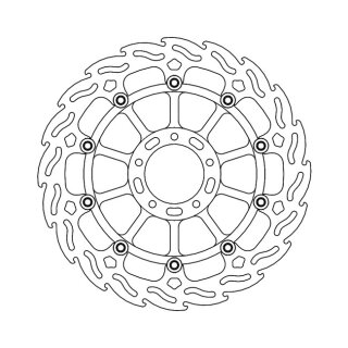 Moto-Master Flame series floating brake rotor
