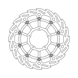Moto-Master Flame series floating brake rotor