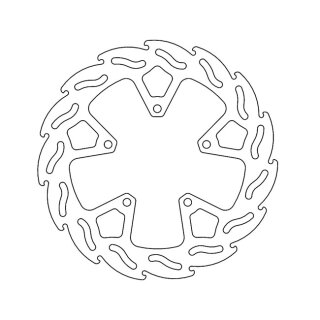 Moto-Master Flame series brake rotor