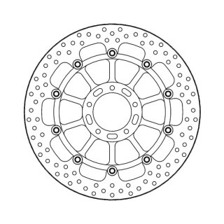 Moto-Master Halo series floating brake rotor