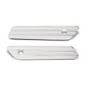 Arlen Ness, saddlebag latch cover set. 10-Gauge, chrome
