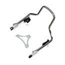 Sissy bar kit 9.5" 1-piece upright, chrome