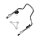 Sissy bar kit 9.5" 1-piece upright, chrome