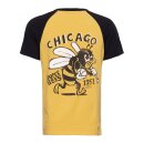 King Kerosin Chicago Super Bee raglan T-shirt yellow/black