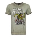 King Kerosin Motor Freak T-shirt olive