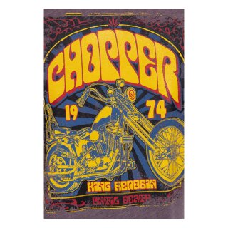 King Kerosin Chopper 1974 T-shirt berry