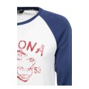King Kerosin Arizona Wolves raglan longsleeve denim/offwhite