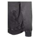 King Kerosin Indian Rider zip hoodie oilwashed black