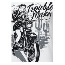 Queen Kerosin Trouble Maker T-shirt offwhite