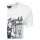 Queen Kerosin Trouble Maker T-shirt offwhite