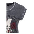 Queen Kerosin Sweet Hearts T-shirt black