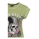 Queen Kerosin No Gas No Glory T-shirt olive
