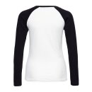 Queen Kerosin Build It Up raglan longsleeve white/black