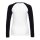 Queen Kerosin Build It Up raglan longsleeve white/black
