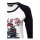 Queen Kerosin Build It Up raglan longsleeve white/black