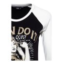 Queen Kerosin I Can Do It raglan longsleeve black/white