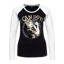 Queen Kerosin I Can Do It raglan longsleeve black/white
