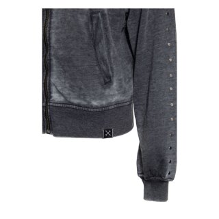 Queen Kerosin Wild Soul zip hoodie black