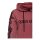 Queen Kerosin Rose Face zip hoodie burgundy