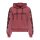 Queen Kerosin Rose Face zip hoodie burgundy