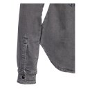 Queen Kerosin Jogg denim shirt grey stone wash