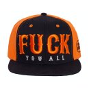 King Kerosin F*ck You All 3D cap black/orange