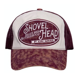 King Kerosin Shovelhead trucker cap white/red