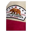 King Kerosin California Cord trucker cap beige/red
