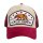 King Kerosin California Cord trucker cap beige/red