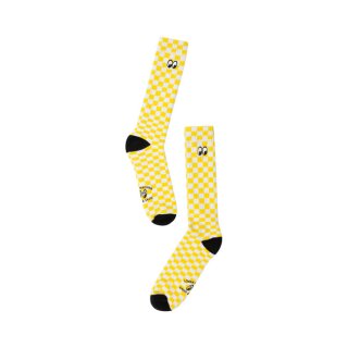 LMC x Mooneyes Check socks white