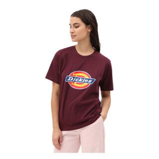 Dickies ladies Horseshoe T-shirt maroon
