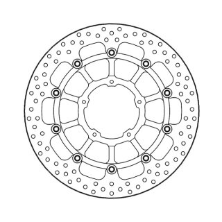 Moto-Master Halo series floating brake rotor