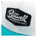 Biltwell Parts snapback cap teal/white/black