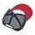 Biltwell Logo snapback cap black/white/red
