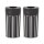 Arlen Ness, 10-Gauge fork boots for fat wheels. Black CC