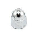 Colony, 1/4-24 acorn nuts chrome. Low Crown